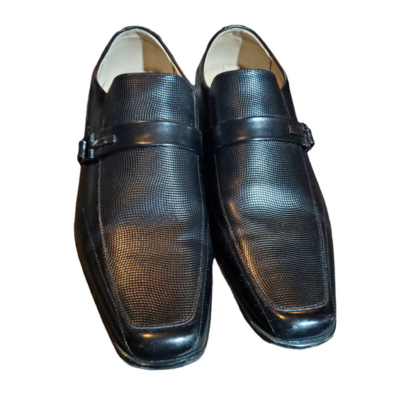 Stacy Adams Beau Moc Toe Bit Slip-On Loafer Black Men\'s Size 13 Leather Dress main image 9